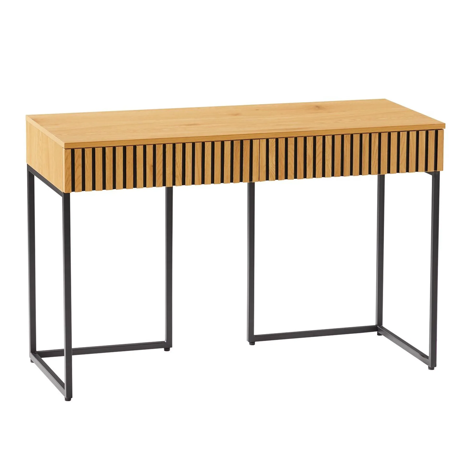 Kontorbord-Skrivebord HOME4YOU Hampton 120x50x79 cm melamin med eikebark eikebark / svart