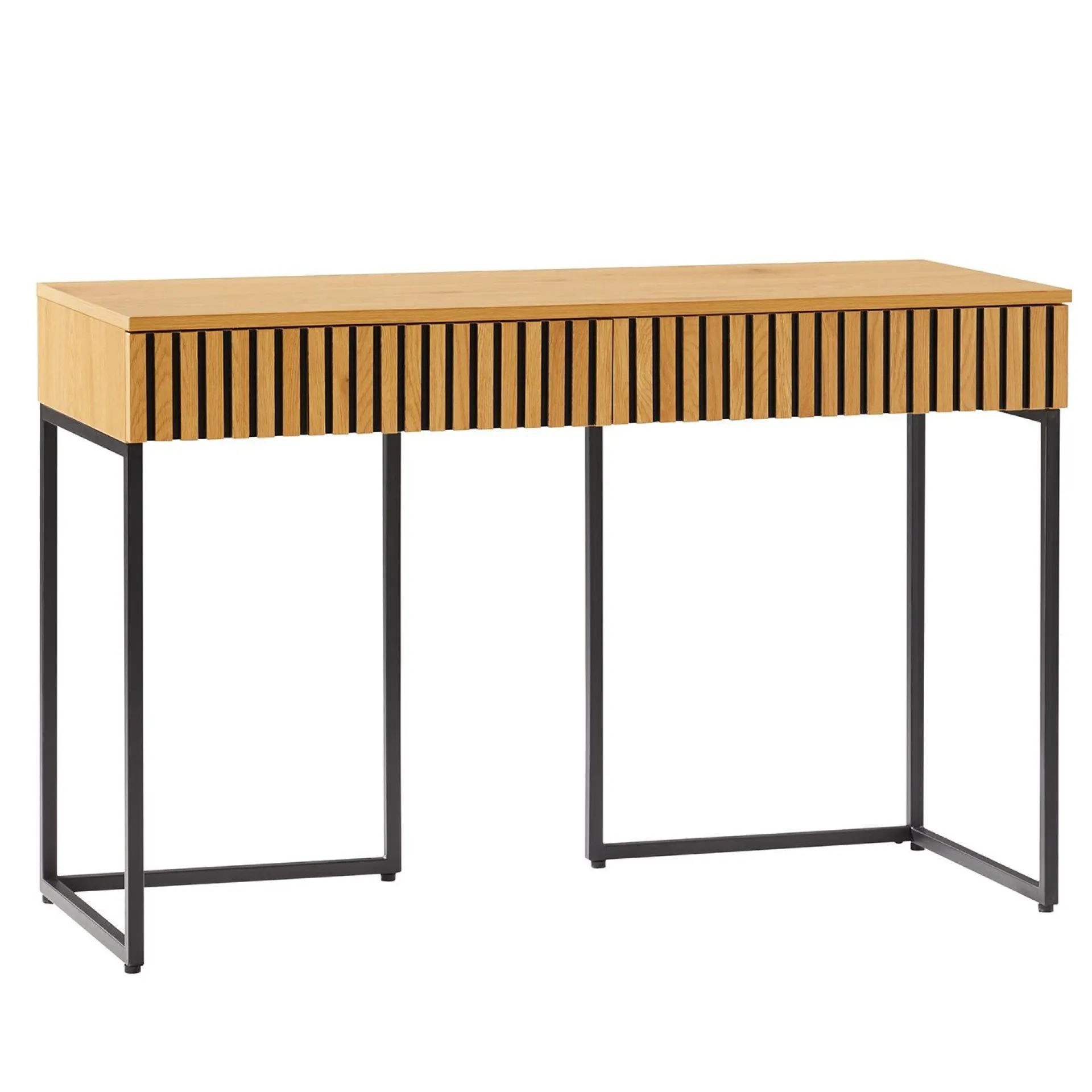 Kontorbord-Skrivebord HOME4YOU Hampton 120x50x79 cm melamin med eikebark eikebark / svart