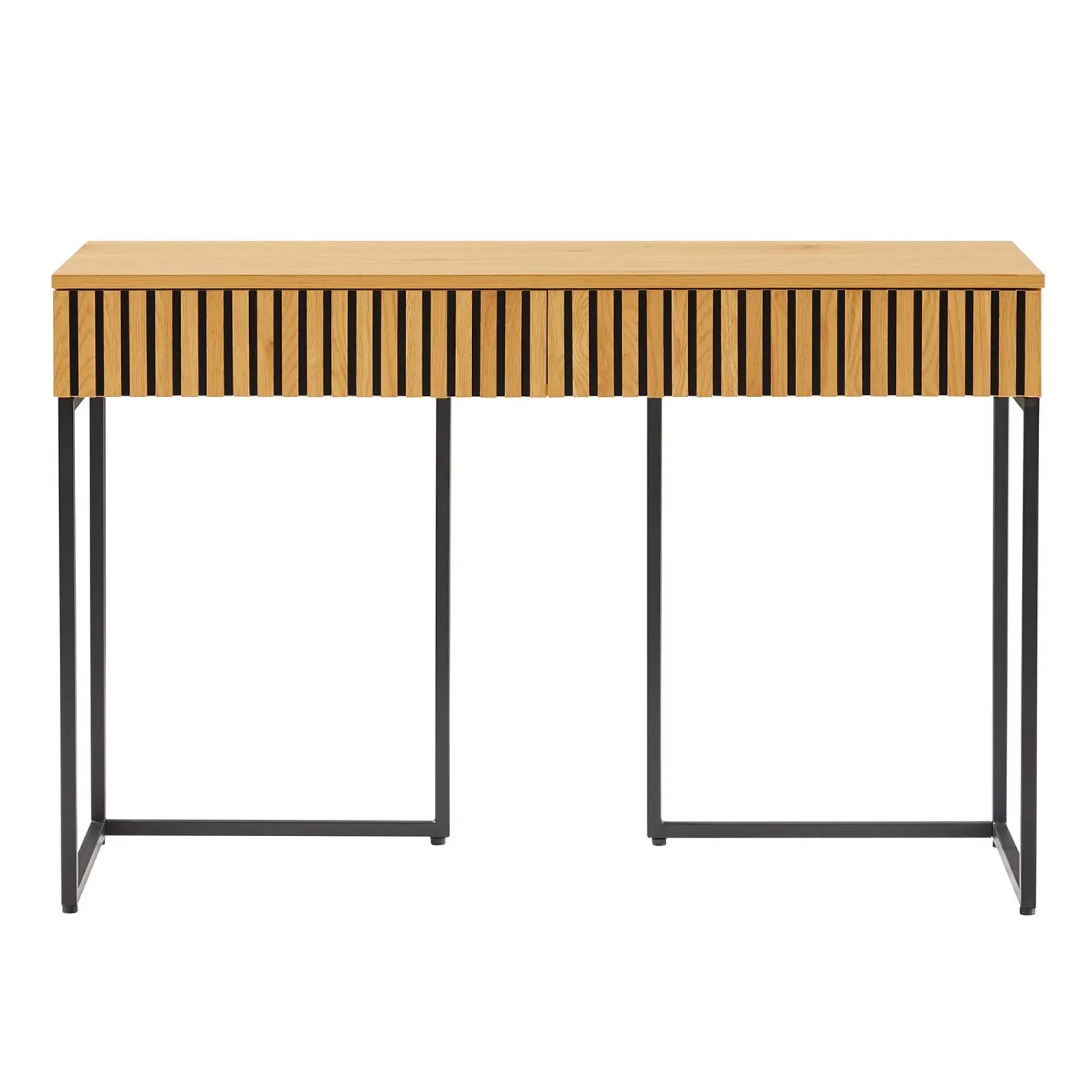 Kontorbord-Skrivebord HOME4YOU Hampton 120x50x79 cm melamin med eikebark eikebark / svart