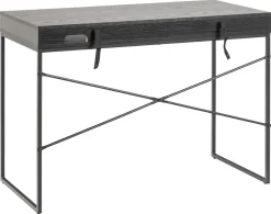 Kontorbord-Skrivebord HOME4YOU Seaford 110x45x75 cm Svart