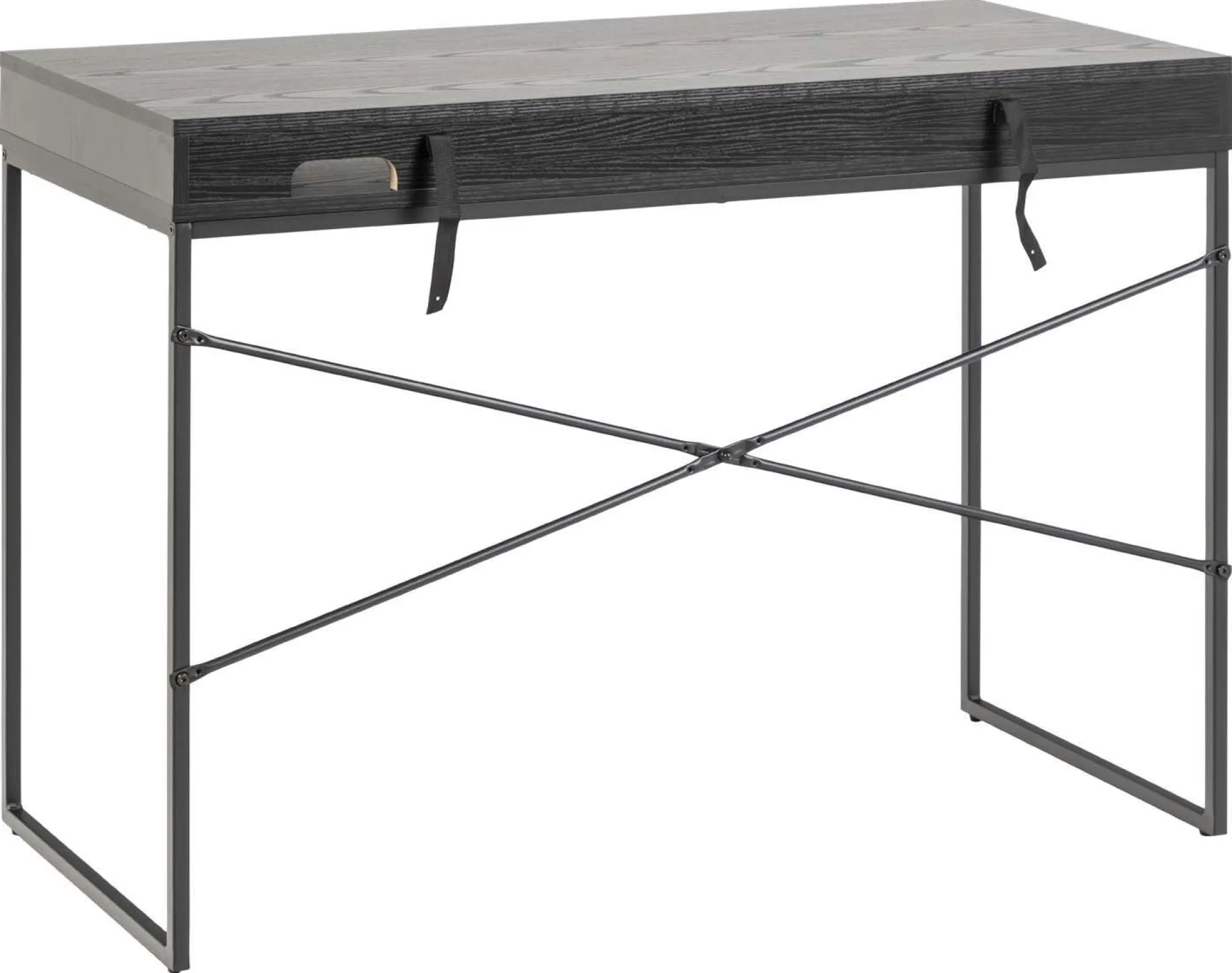 Kontorbord-Skrivebord HOME4YOU Seaford 110x45x75 cm Svart