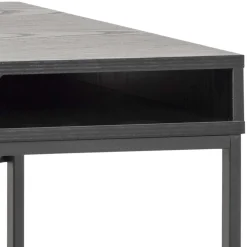 Kontorbord-Skrivebord HOME4YOU Seaford 110x45x75 cm Svart