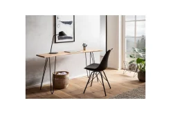 Wohnling Skrivebord Heltre 150 cm Trekantet kant med hårnålben Landlig stil
