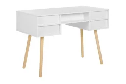 Kontorbord-Skrivebord 110 x 55 cm LEVIN Hvit