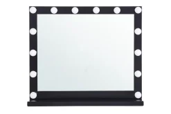 Sminkbordsspegel Beliani Beauvoir Black