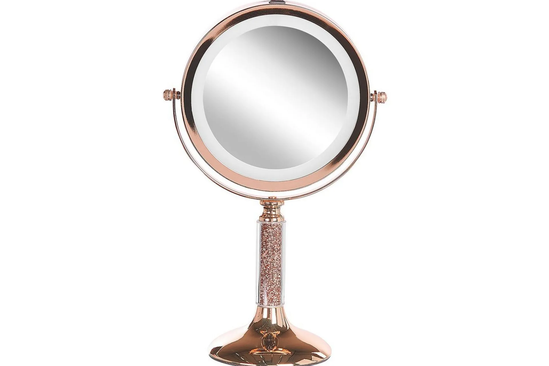 Sminkespeil-Sminkspegel Beliani Baixas Guld/svart Rose||GOLD Rose,Gull