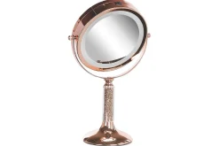 Sminkespeil-Sminkspegel Beliani Baixas Guld/svart Rose||GOLD Rose,Gull
