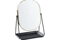 Sminkspegel Beliani Correze Guld/svart GOLD||Black