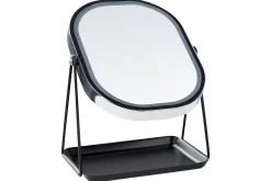 Sminkespeil-Sminkspegel Beliani Dordogne Guld/svart Silver||Black Sølv,Svart