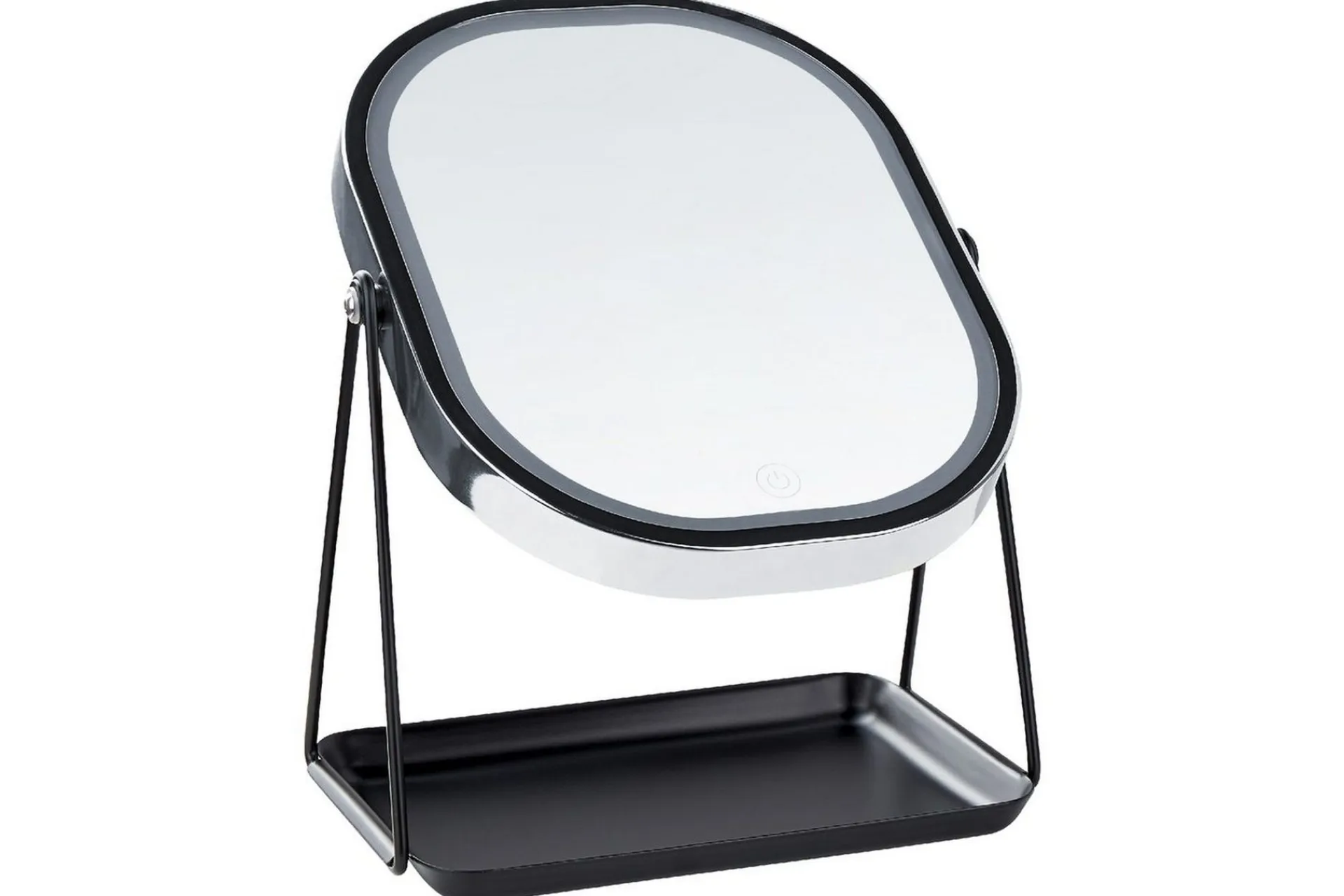Sminkespeil-Sminkspegel Beliani Dordogne Guld/svart Silver||Black Sølv,Svart