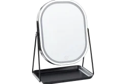 Sminkespeil-Sminkspegel Beliani Dordogne Guld/svart Silver||Black Sølv,Svart