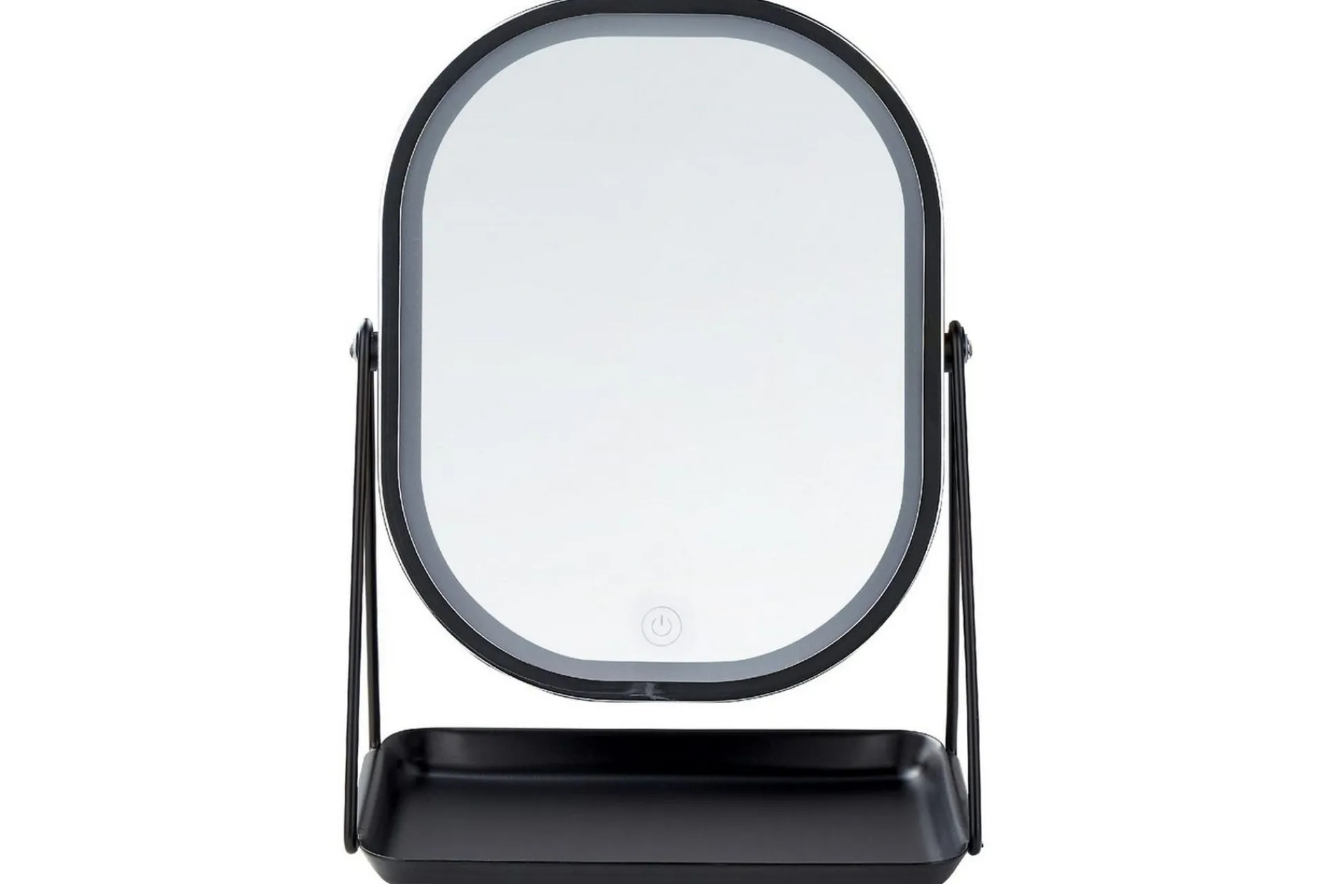 Sminkespeil-Sminkspegel Beliani Dordogne Guld/svart Silver||Black Sølv,Svart