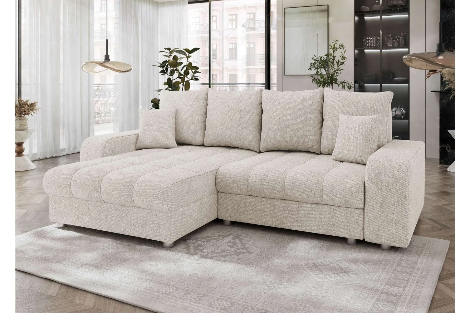 Smolmark Sovesofa med Sjeselong 3-seter