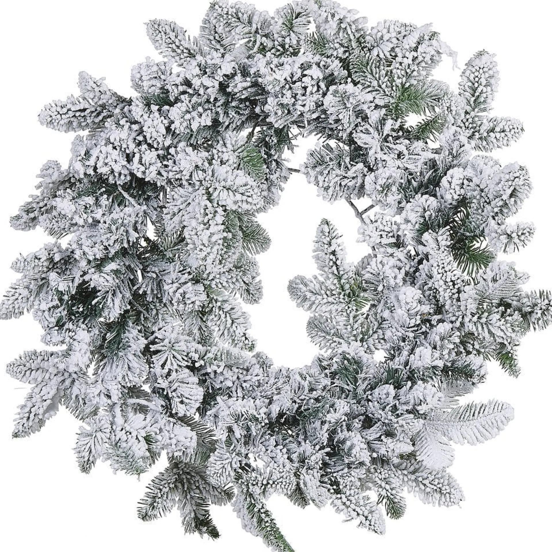 Snødekt julekrans Sundo