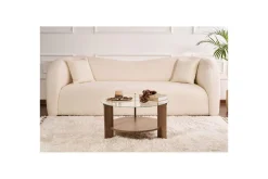 Sofabord Clara 75 cm med Glassplate