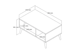 Sofabord Elrasmo sofabord 90x54x90 cm