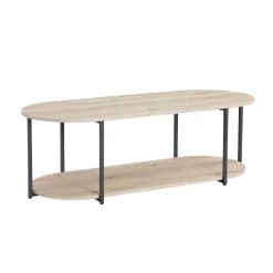 Sofabord-Sofabord HOME4YOU Hannes 120x52x40 cm rustikk melamin Brun