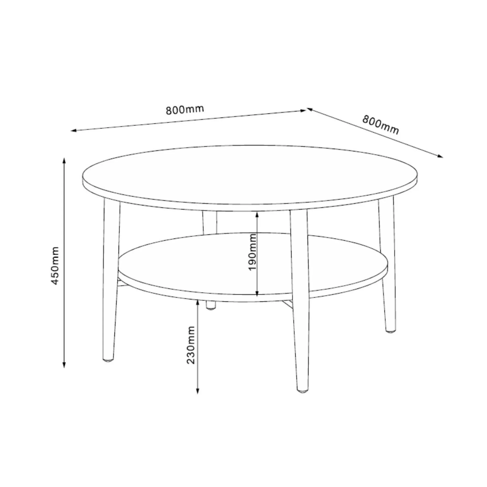 Sofabord-Sofabord HOME4YOU Lester lyst tre/beige 80x80x45 cm Lyst treverk / beige