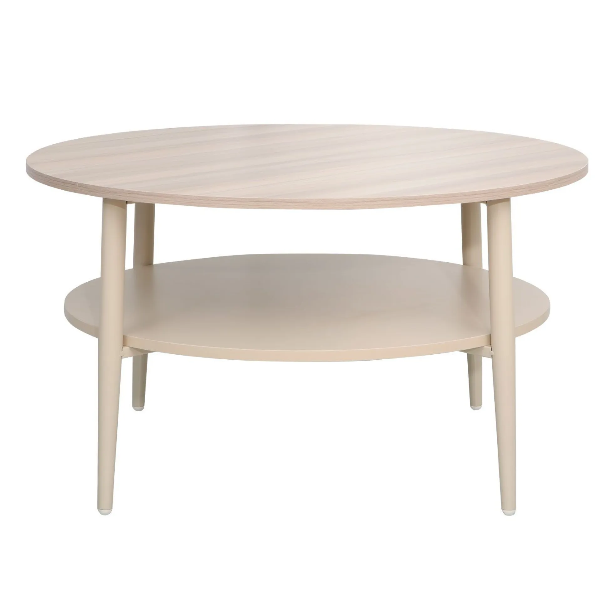 Sofabord-Sofabord HOME4YOU Lester lyst tre/beige 80x80x45 cm Lyst treverk / beige