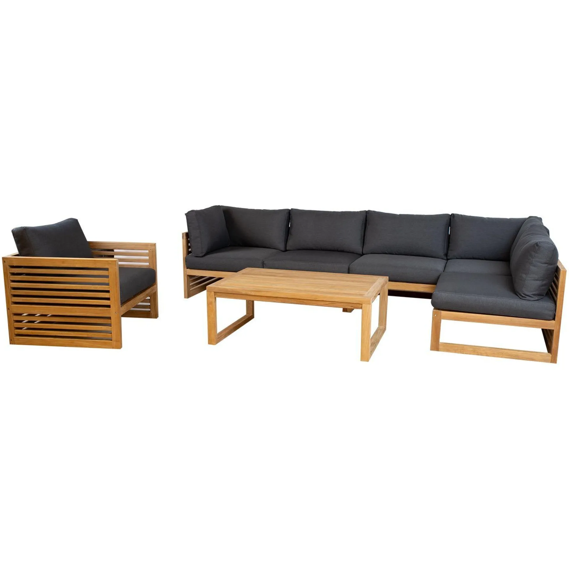 Loungebord & Sofabord Utendørs|Balkongmøbler-Sofabord HOME4YOU Serenity 120x80x45 cm teak Brun