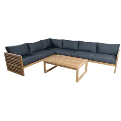 Loungebord & Sofabord Utendørs|Balkongmøbler-Sofabord HOME4YOU Serenity 120x80x45 cm teak Brun