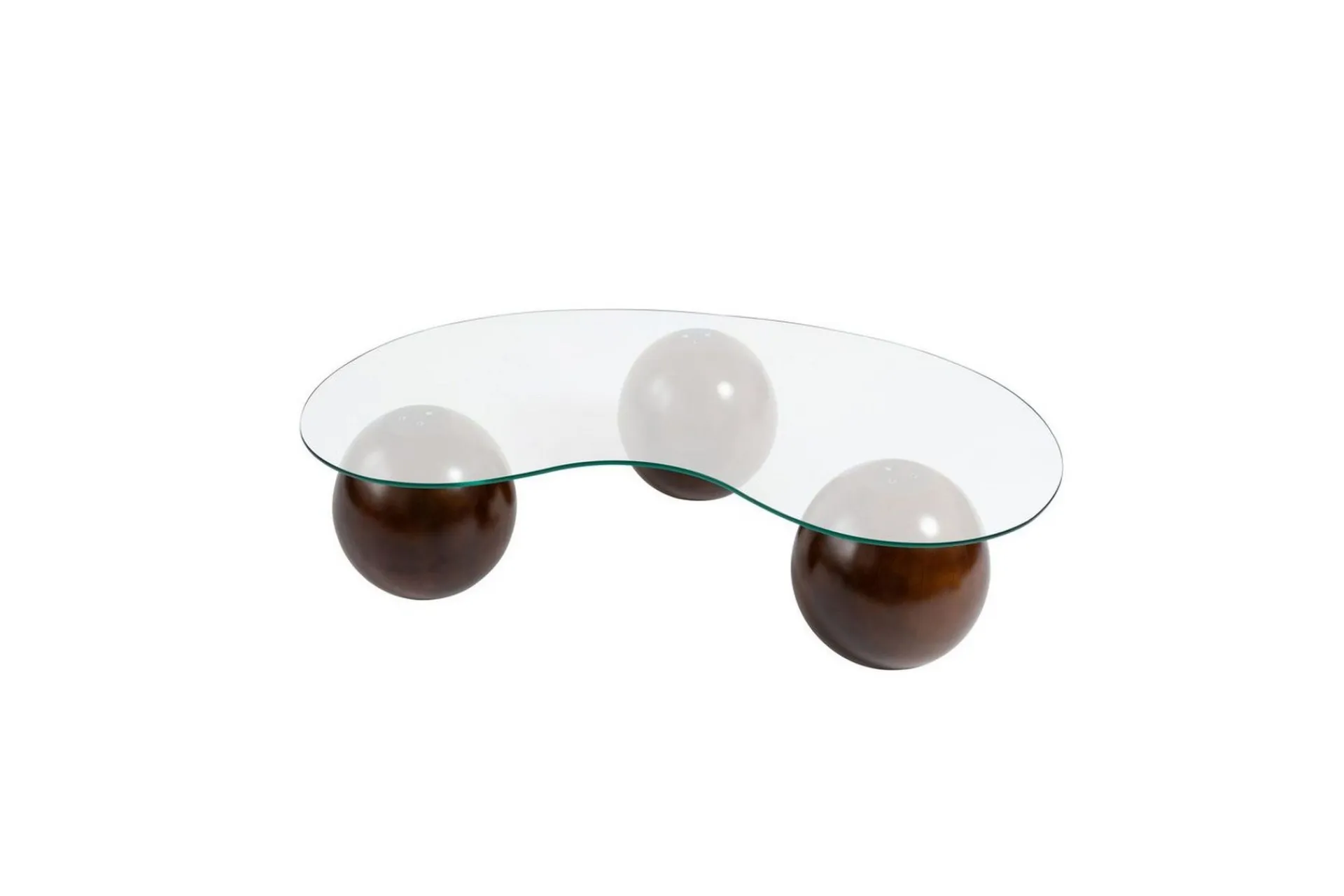 Sofabord Homitis Sofabord Jaromere Valnøtt / Transparent