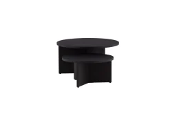 Venture Home Sofabordsett Saltø 2stk Runde 85 cm/65 cm Tre