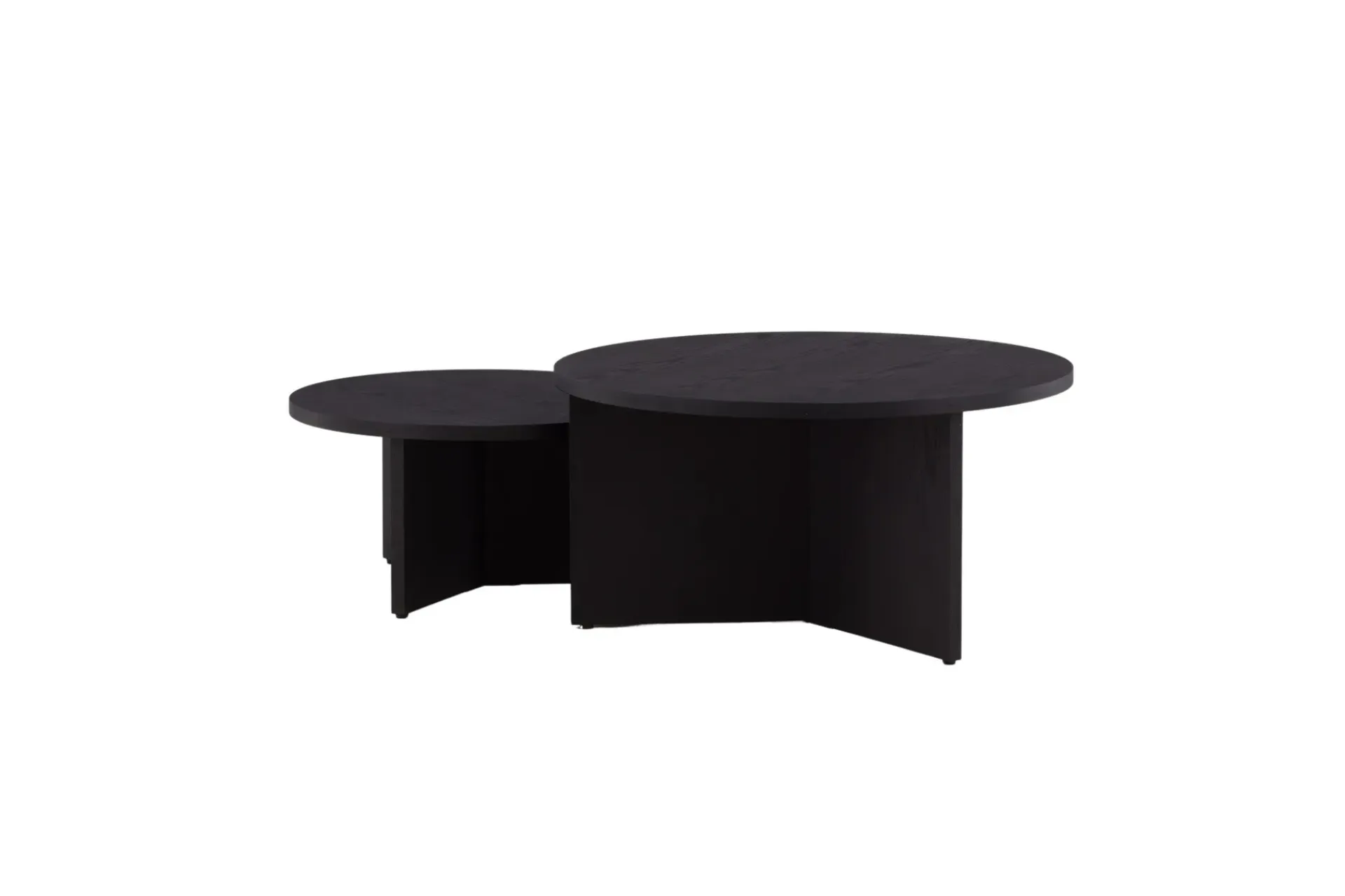 Venture Home Sofabordsett Saltø 2stk Runde 85 cm/65 cm Tre