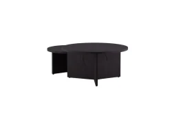 Venture Home Sofabordsett Saltø 2stk Runde 85 cm/65 cm Tre