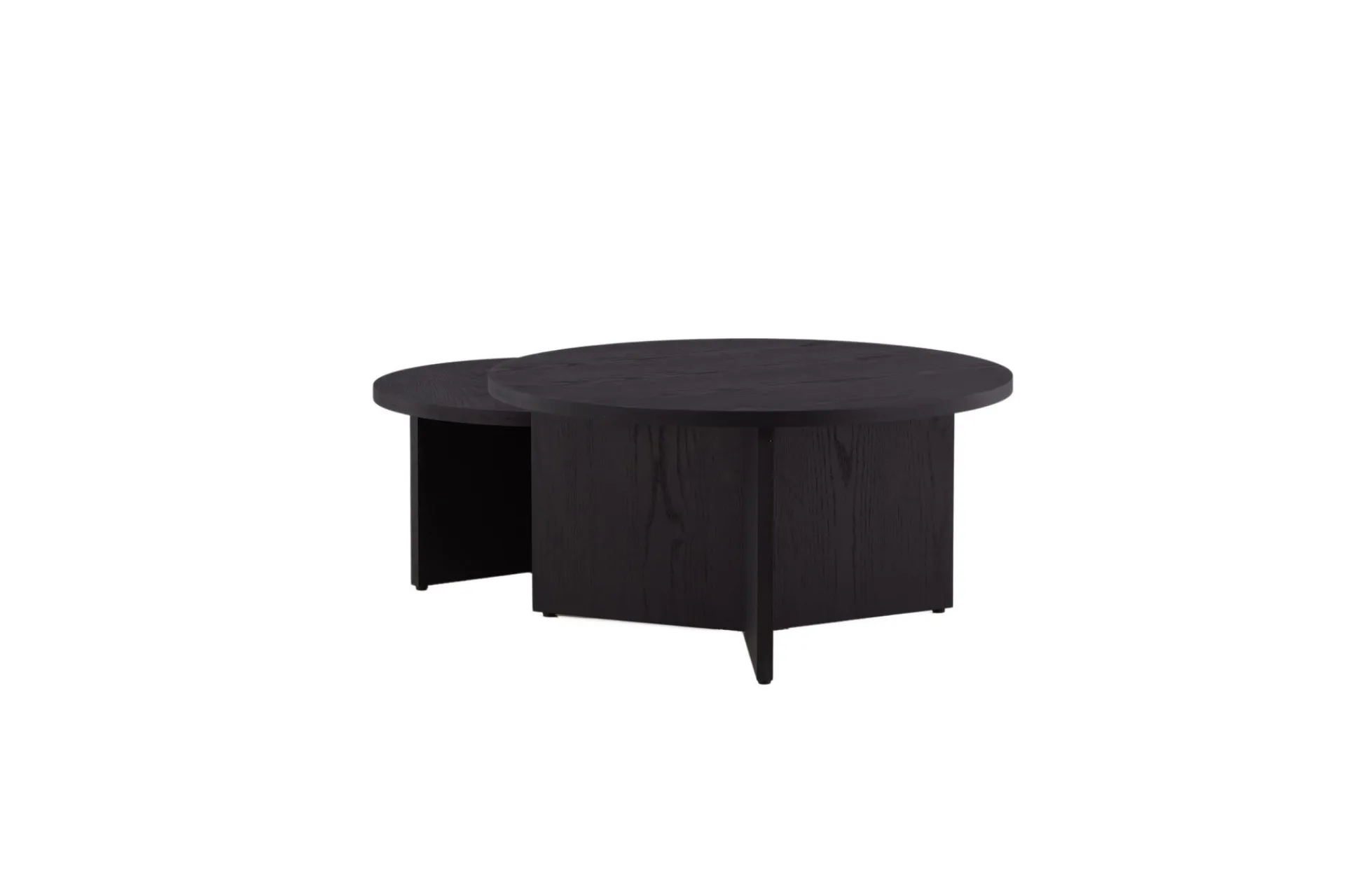 Venture Home Sofabordsett Saltø 2stk Runde 85 cm/65 cm Tre