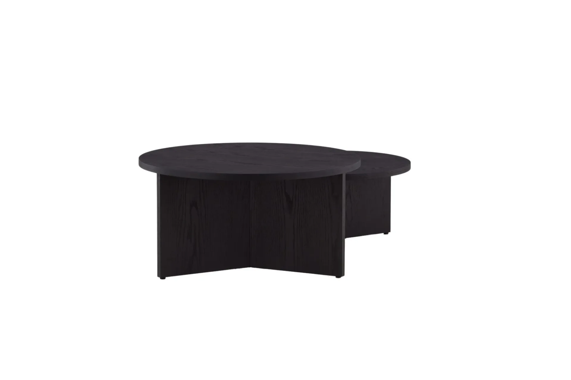 Venture Home Sofabordsett Saltø 2stk Runde 85 cm/65 cm Tre