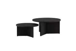 Venture Home Sofabordsett Saltø 2stk Runde 85 cm/65 cm Tre