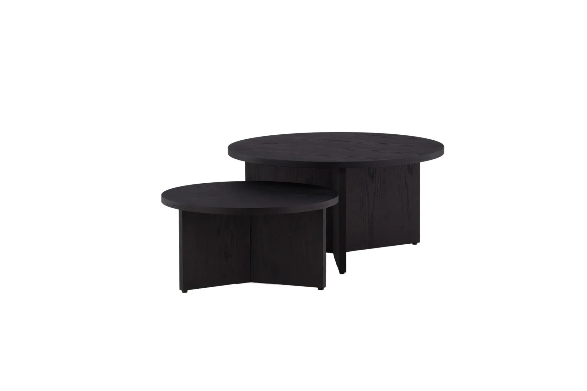 Venture Home Sofabordsett Saltø 2stk Runde 85 cm/65 cm Tre