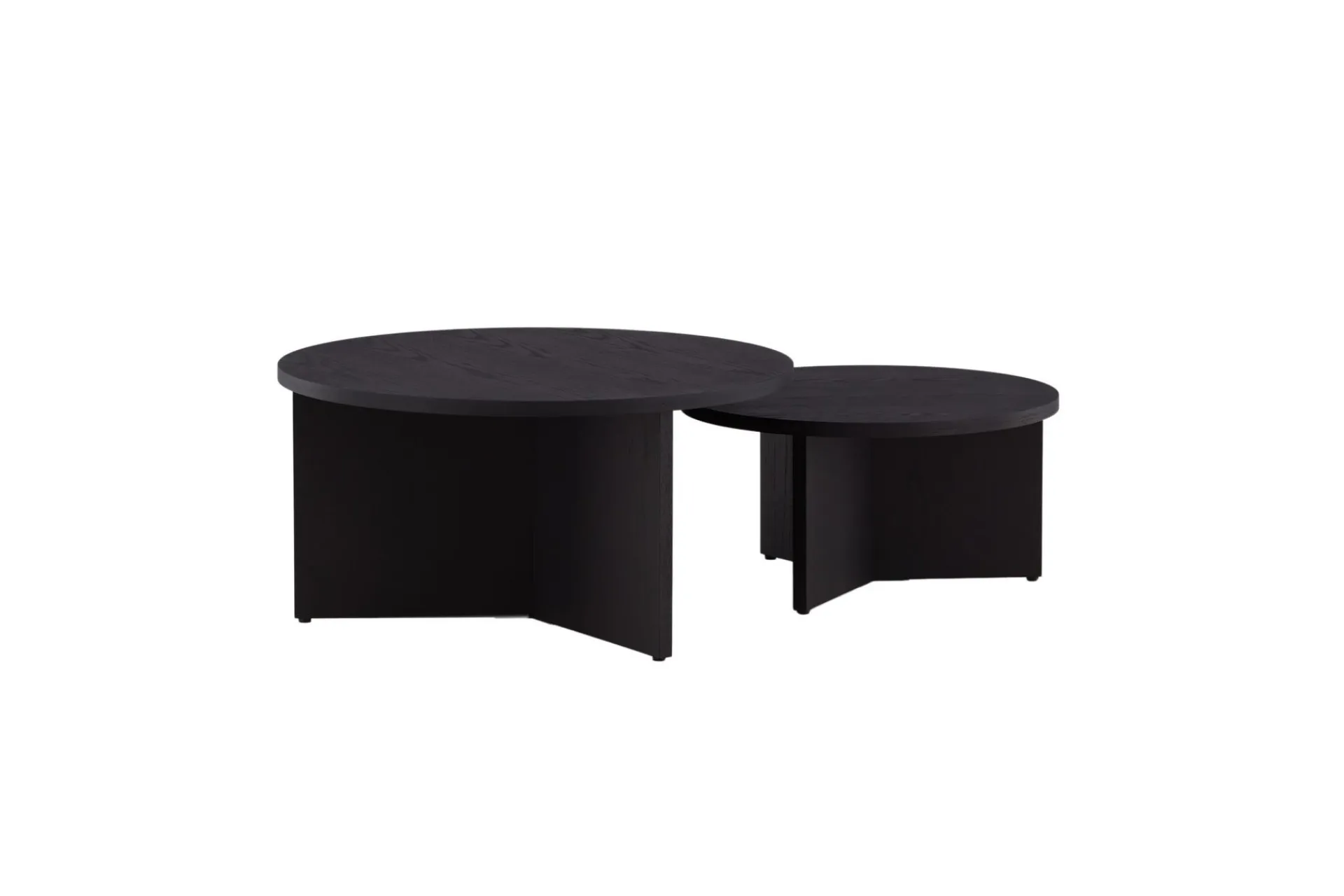 Venture Home Sofabordsett Saltø 2stk Runde 85 cm/65 cm Tre