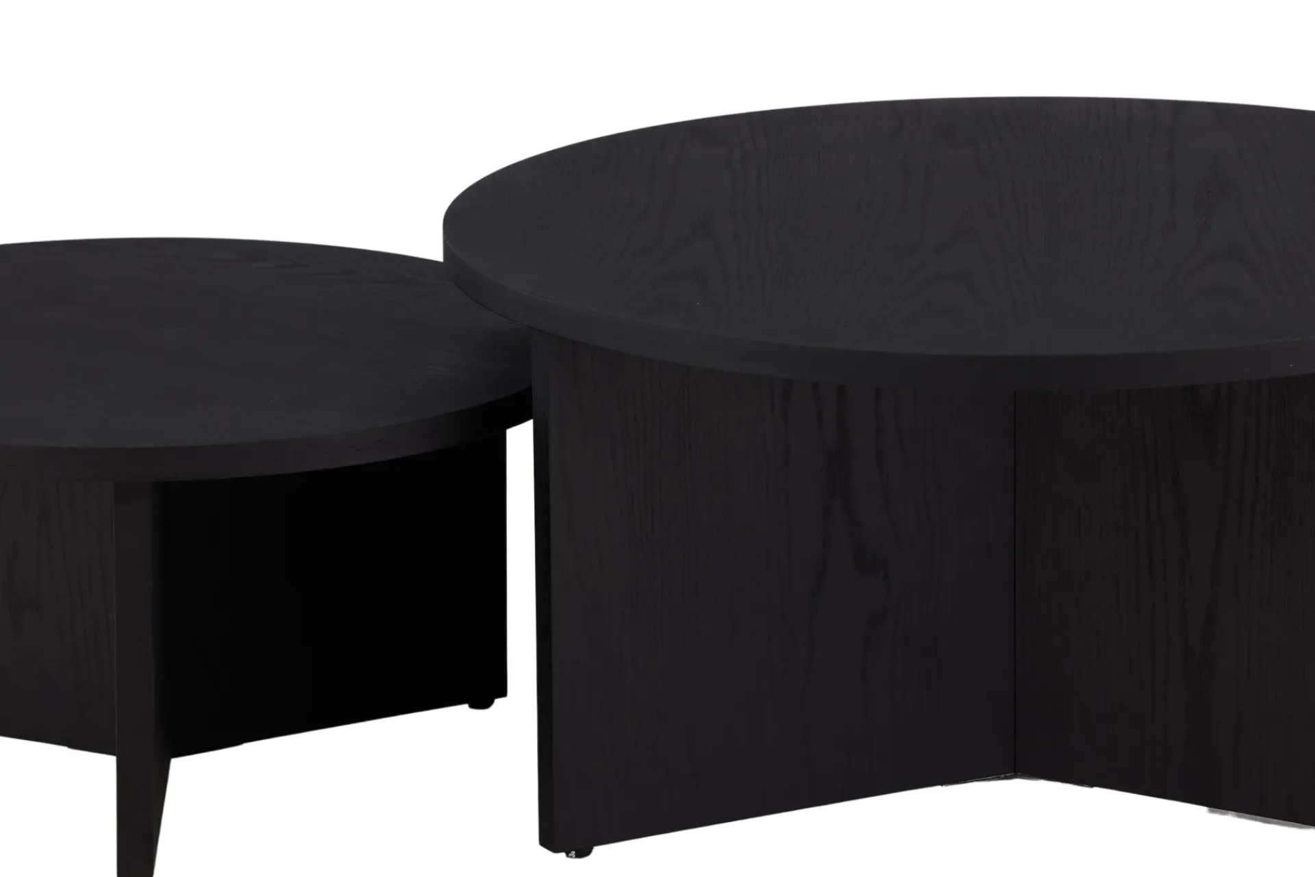 Venture Home Sofabordsett Saltø 2stk Runde 85 cm/65 cm Tre