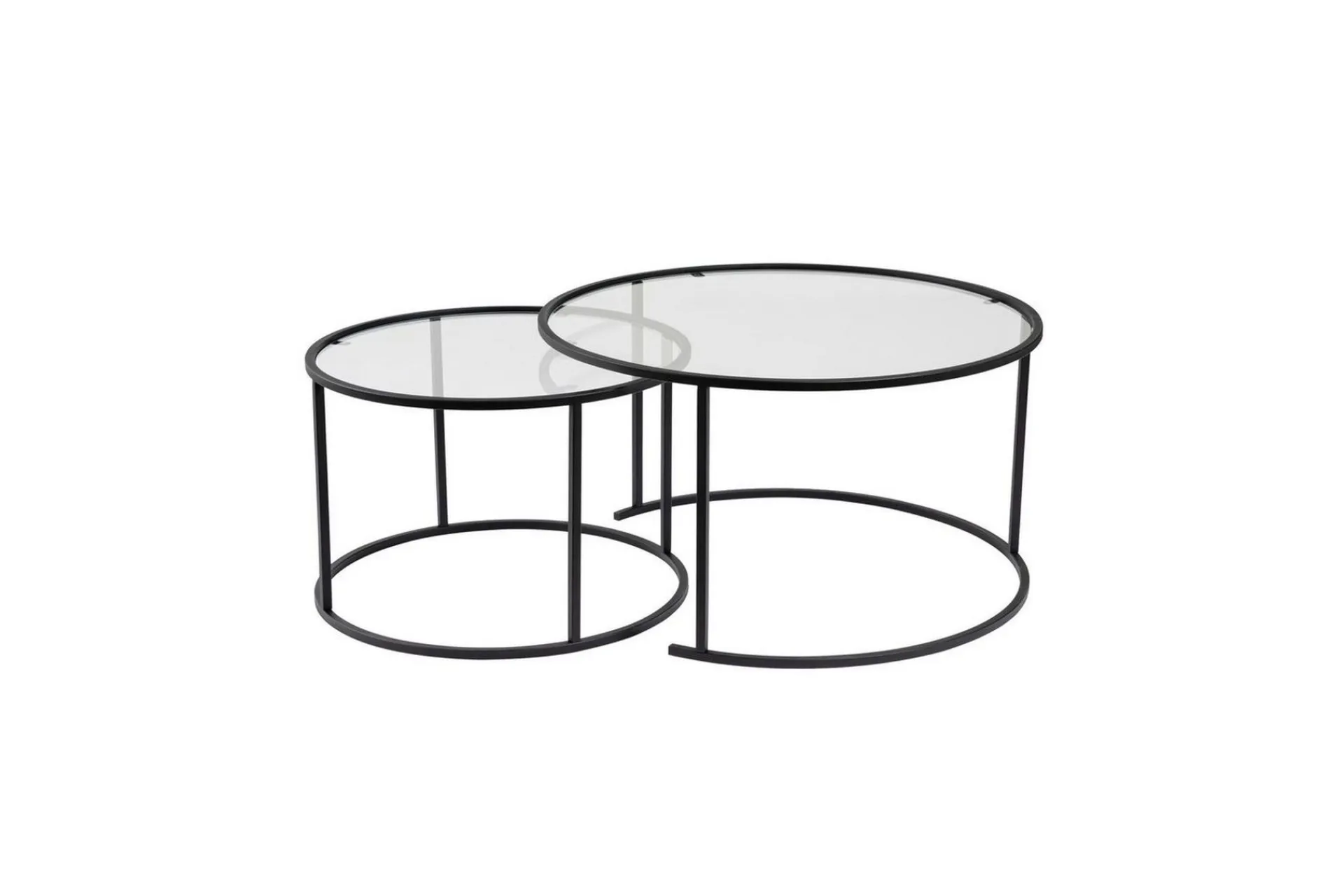 Sofabordsett 2 stykker Rikiya Transparent
