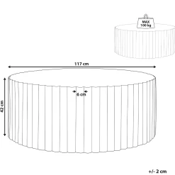 Sofabord utendørs Pozza 117 cm