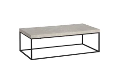 Wohnling Sofabord rektangulær 120 cm, steinoptikk, moderne utseende Beige