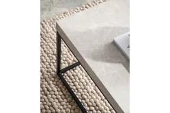 Wohnling Sofabord rektangulær 120 cm, steinoptikk, moderne utseende Beige