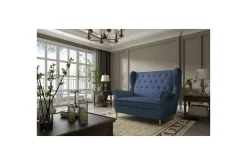 2 Seter Sofa-Sofa Eltap Aros 150x103x90 cm Blå