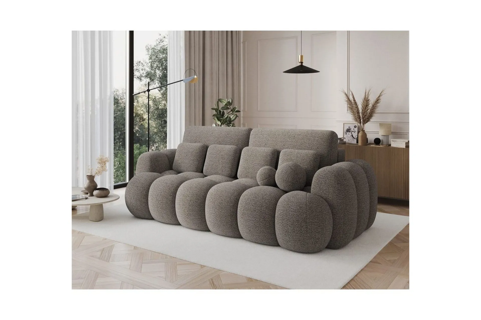 Sovesofaer-Sofa Eltap Cotonn 256x105x119 cm Lys beige