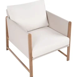 Veranda & Terrasse|Loungesett-Sofagruppe utendørs med bord og fotskammel 5-seter Nola Beige/Brun