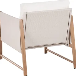 Veranda & Terrasse|Loungesett-Sofagruppe utendørs med bord og fotskammel 5-seter Nola Beige/Brun