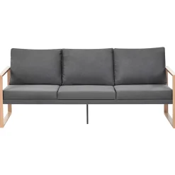 Veranda & Terrasse|Loungesett-Sofagruppe utendørs med bord 5-seter Gelso Grå/Brun