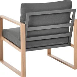 Veranda & Terrasse|Loungesett-Sofagruppe utendørs med bord 5-seter Gelso Grå/Brun