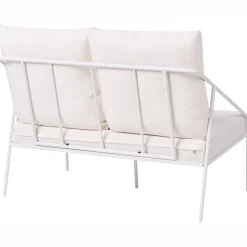 Veranda & Terrasse|Loungesett-Sofagruppe utendørs med bord 4-seter Ustica Hvit/Svart