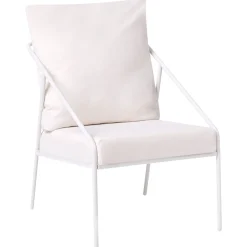 Veranda & Terrasse|Loungesett-Sofagruppe utendørs med bord 4-seter Ustica Hvit/Svart