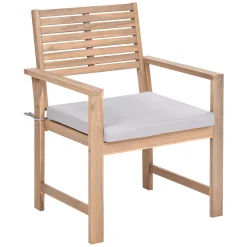 Veranda & Terrasse|Loungesett-Sofagruppe utendørs med bord 4-seter Fiames akasietre Brun/grå