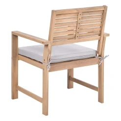 Veranda & Terrasse|Loungesett-Sofagruppe utendørs med bord 4-seter Fiames akasietre Brun/grå