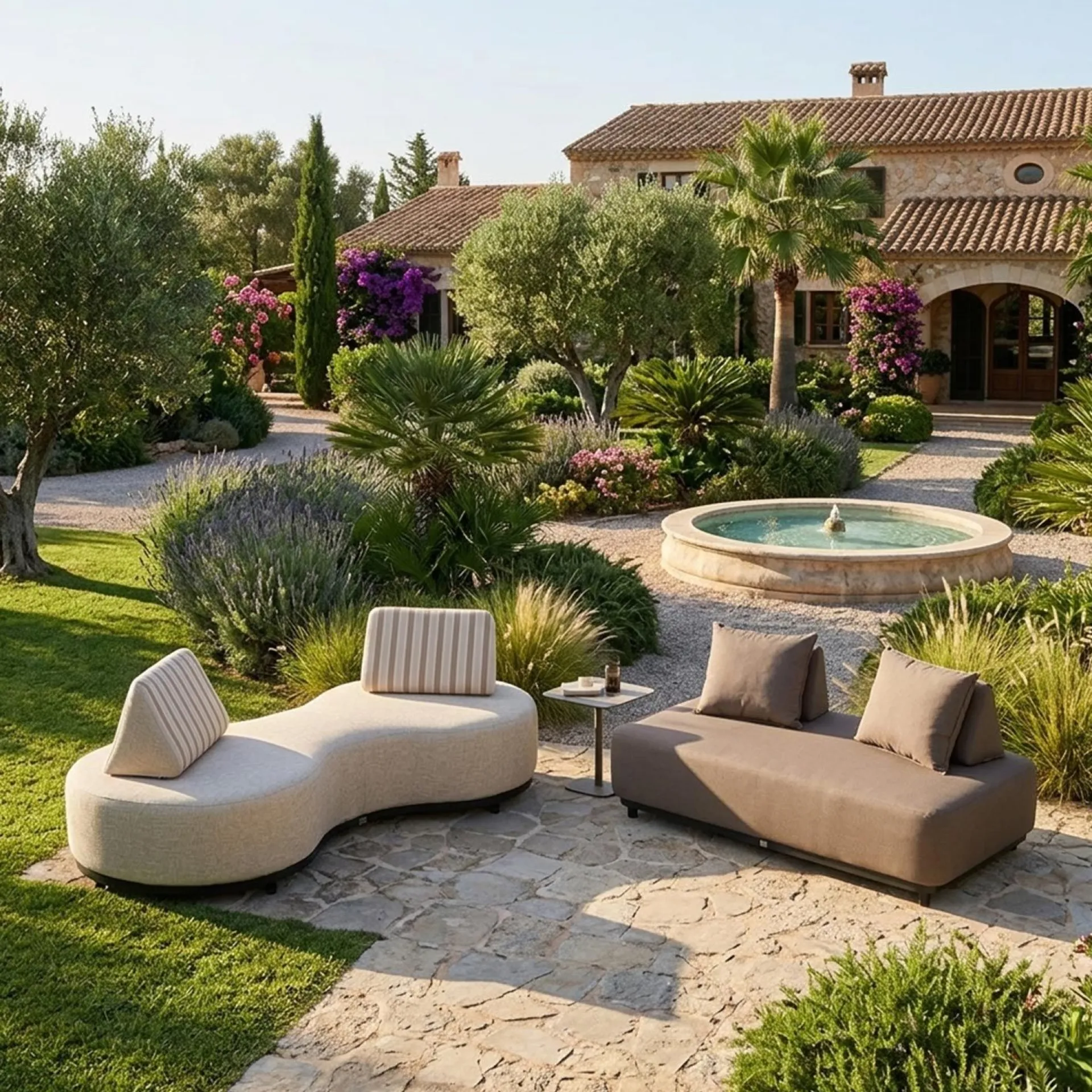 Hagebenk & Hagesofa-Sofa HOME4YOU Beige